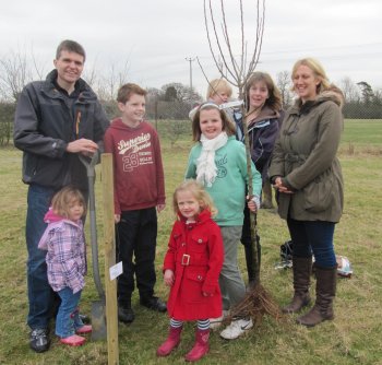 A proud family; This is our tree!